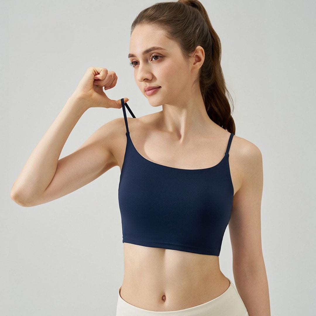 Soutien-gorge de sport NF lycra — effet Nude, bretelles fines