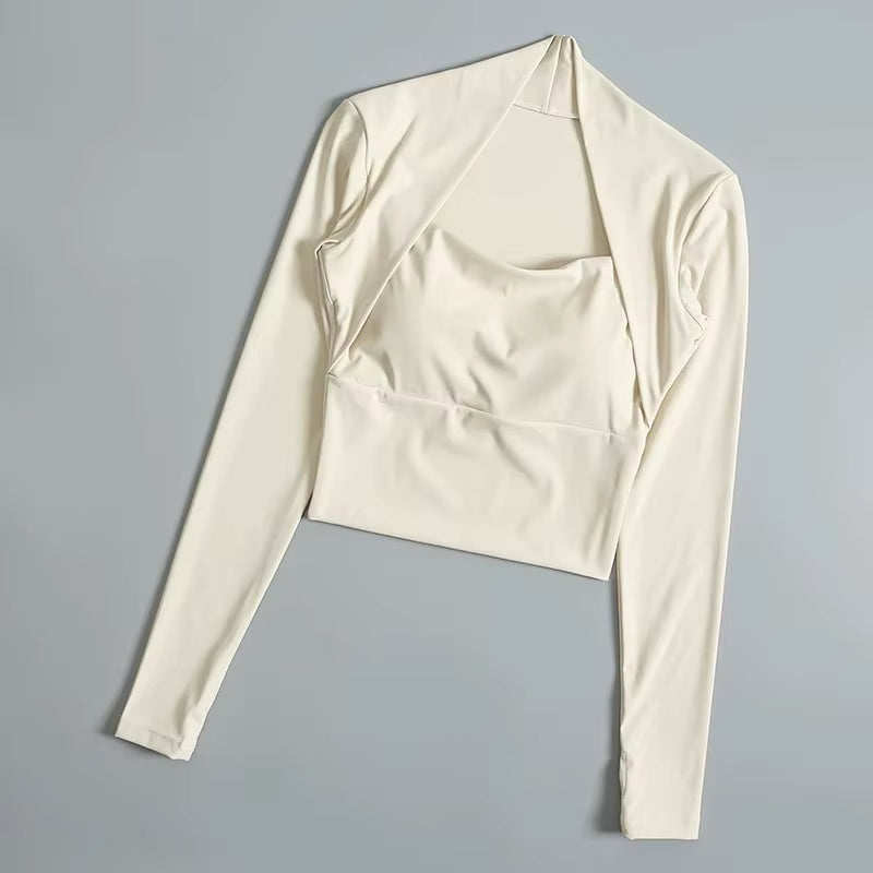 Haut de sport avec coussin de poitrine — Confort et soutien pour vos entraînements