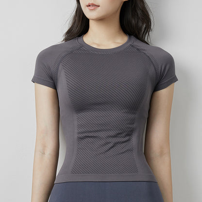 T-shirt de yoga à manches courtes —  confort total au printemps
