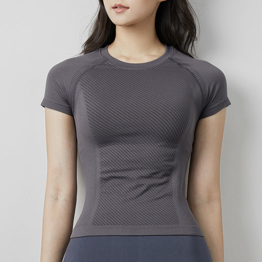 T-shirt de yoga à manches courtes —  confort total au printemps