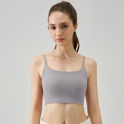 Soutien-gorge de sport NF lycra — effet Nude, bretelles fines