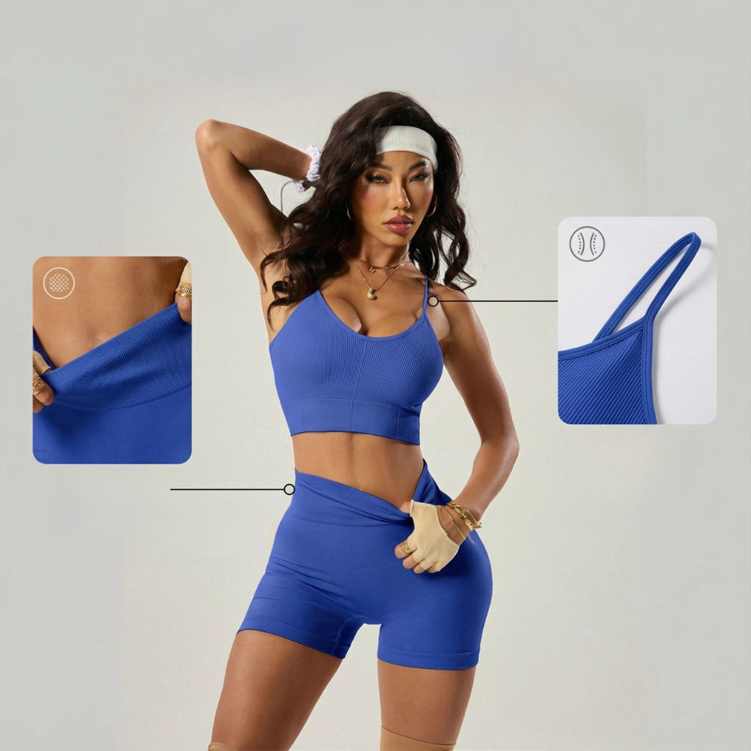 Débardeur yoga femme — dos croisé à fines bretelles
