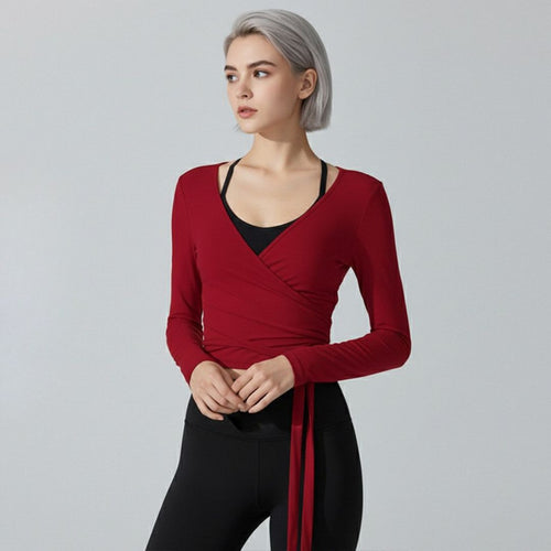Ensemble de fitness femme à lacets — coupe ajustée
