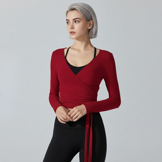 Ensemble de fitness femme à lacets — coupe ajustée