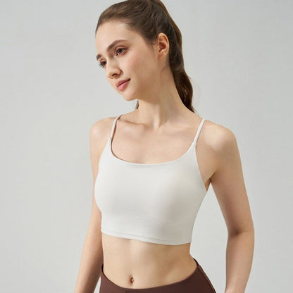Soutien-gorge de sport NF lycra — effet Nude, bretelles fines