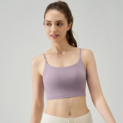 Soutien-gorge de sport NF lycra — effet Nude, bretelles fines