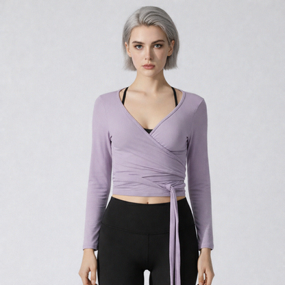 Ensemble de sport élégant — Coupe ajustée, manches longues