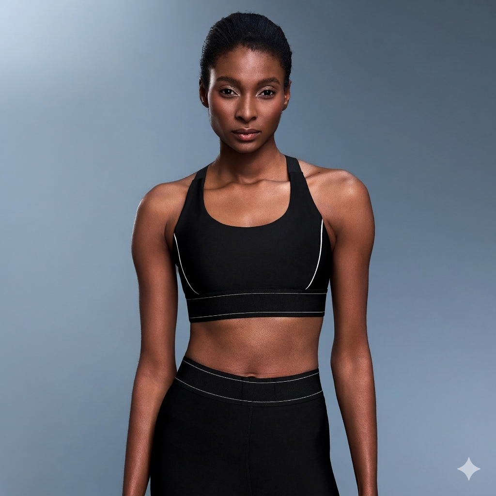 Soutien-gorge de sport — confort avec bretelles réglables bicolores
