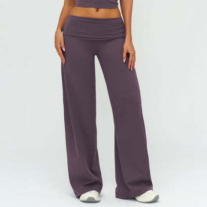 Pantalon à jambes larges — tissu respirant