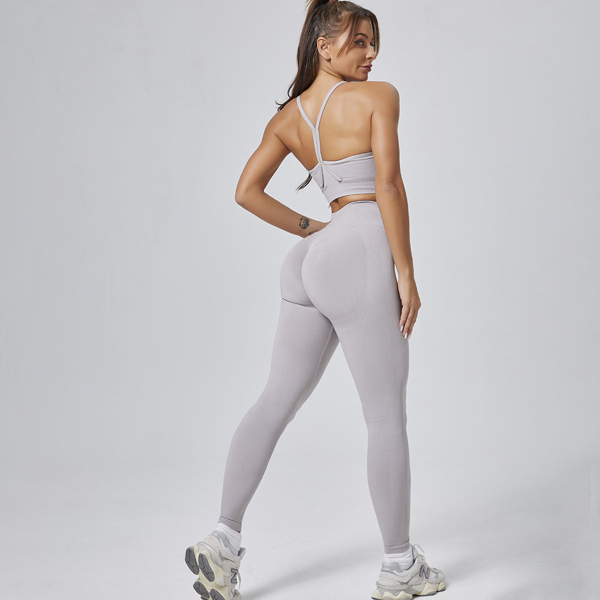 Ensemble yoga et fitness — Taille haute, effet push-up