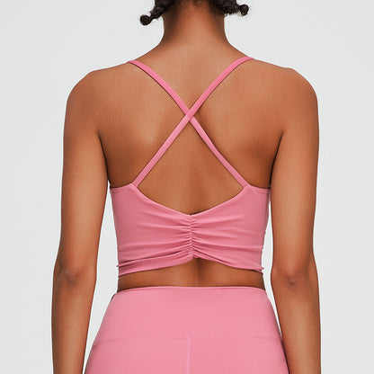 Soutien-gorge sport femme — confort et maintien avec dos croisé