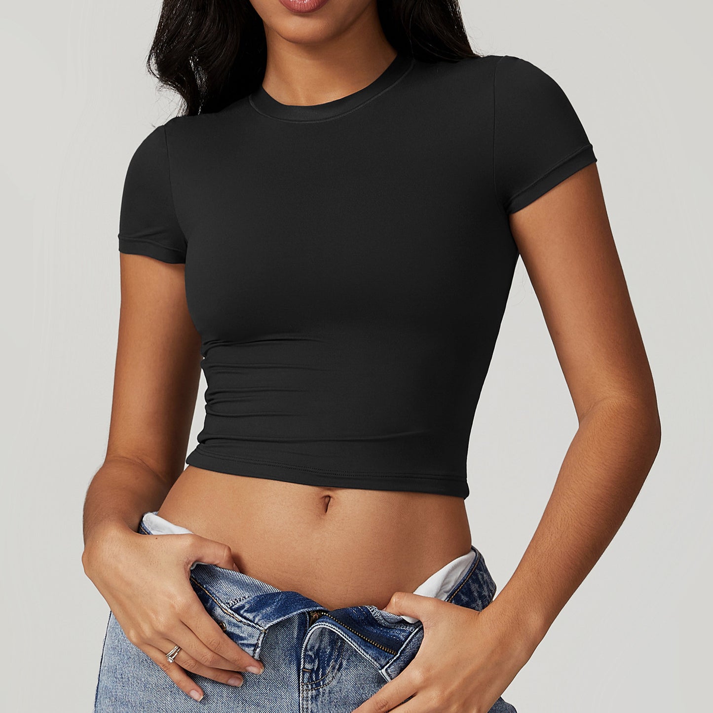 T-shirt fitness femme stretch — léger