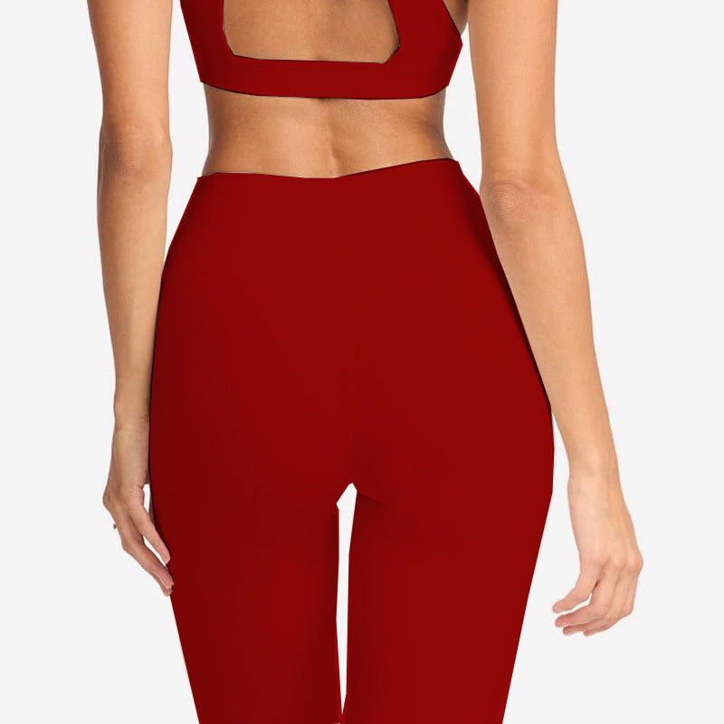 Ensemble de yoga transfrontalier femme — confort et maintien assurés