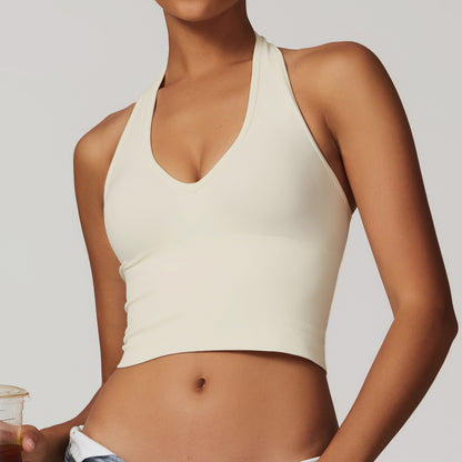 Soutien-gorge yoga — respirant à dos nu
