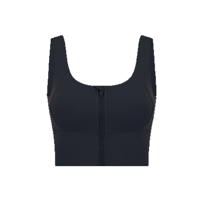 Soutien-gorge de sport zip — résistant et confortable
