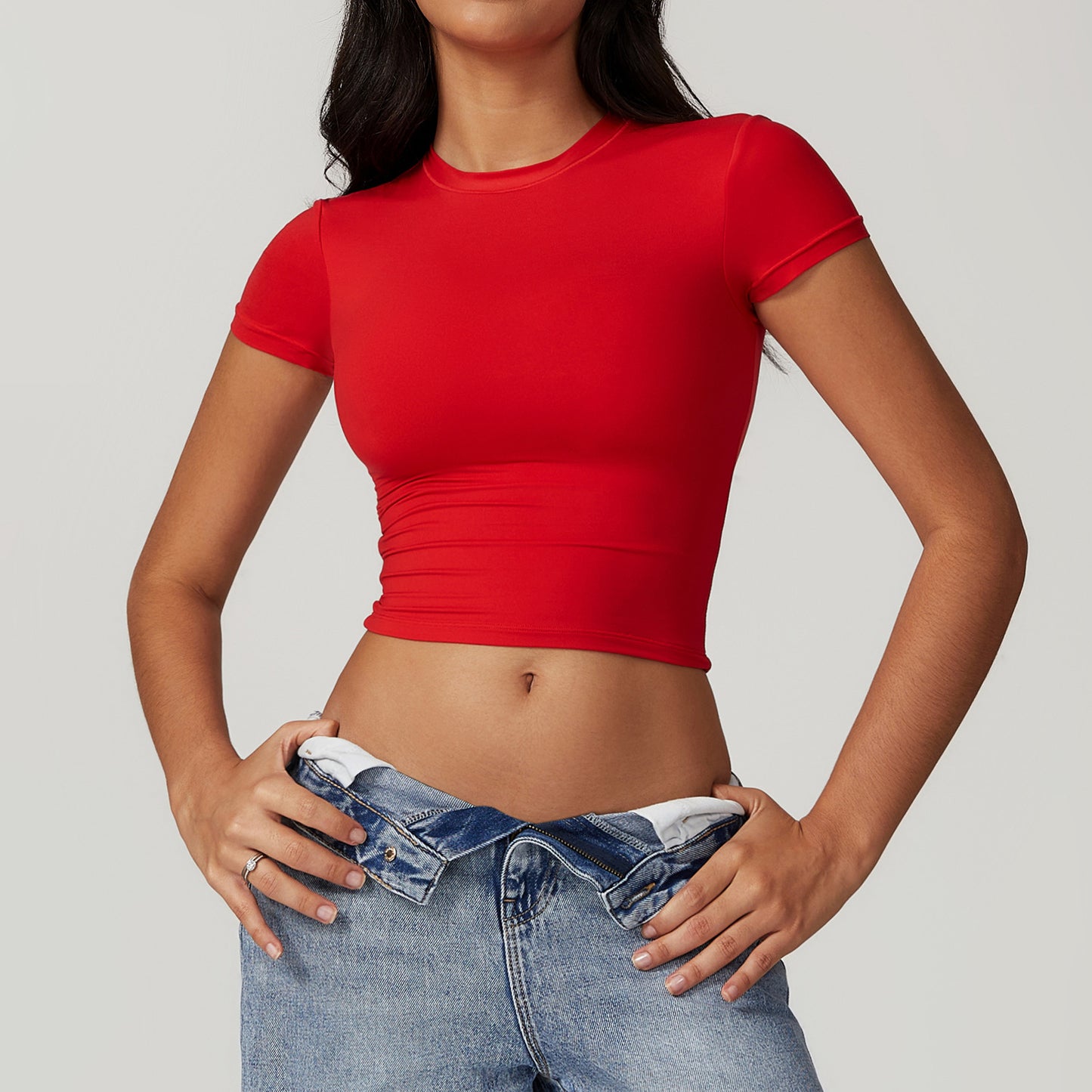 T-shirt fitness femme stretch — léger