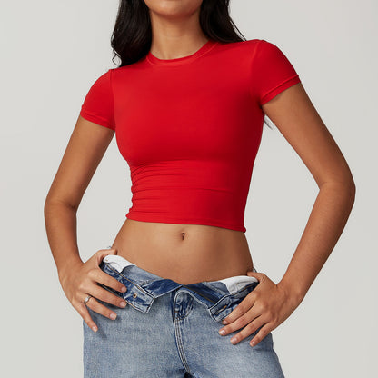 T-shirt fitness femme stretch — léger