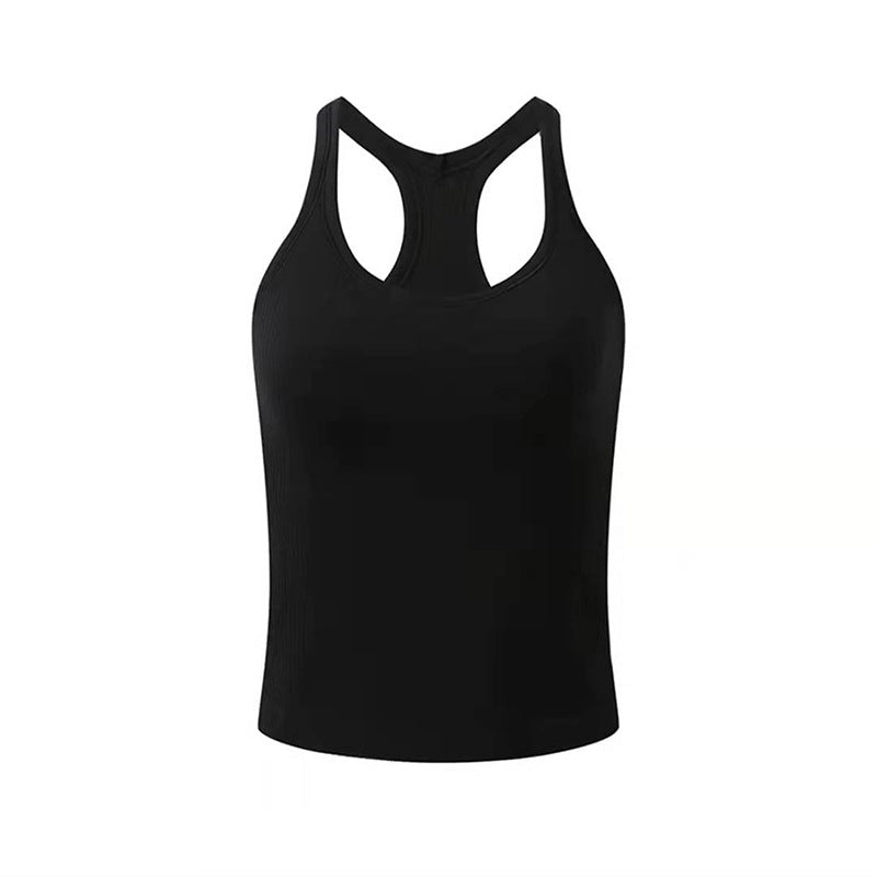 Débardeur sport ajusté à bretelles — Idéal pour le fitness et la course