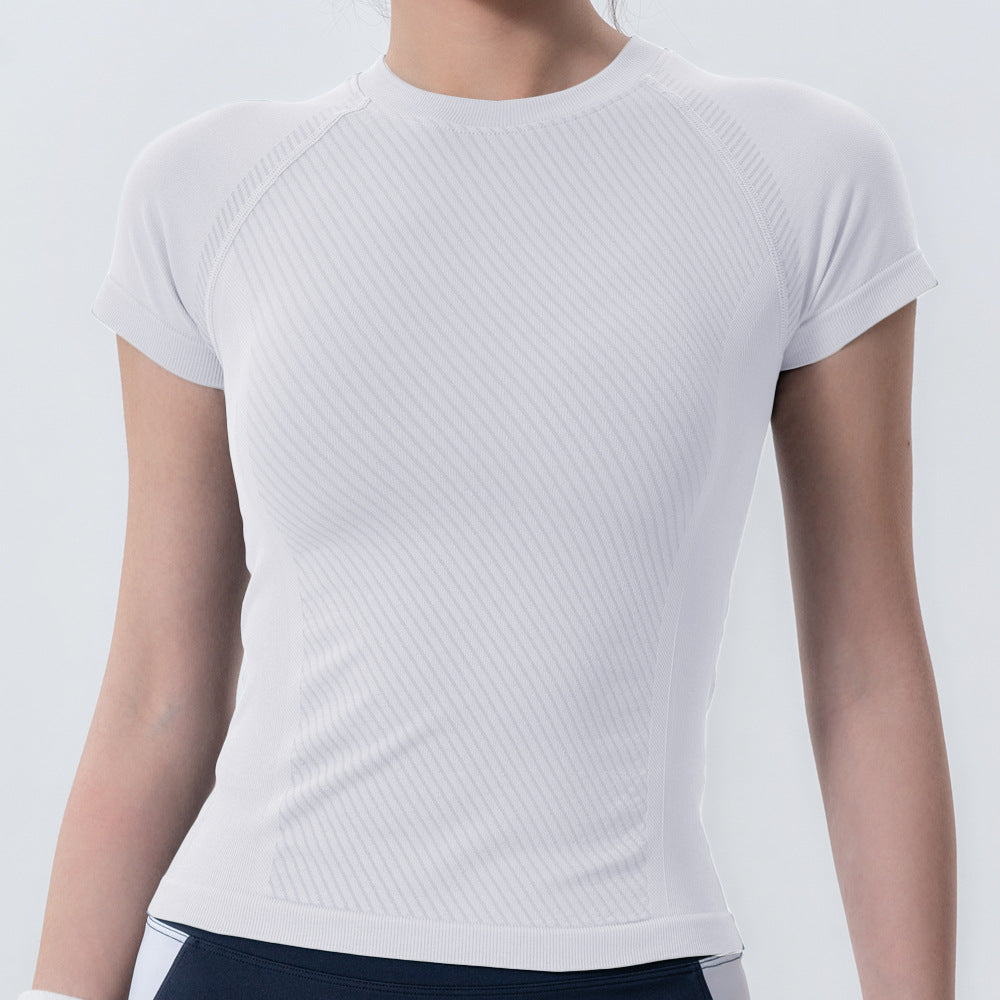 T-shirt de yoga à manches courtes —  confort total au printemps