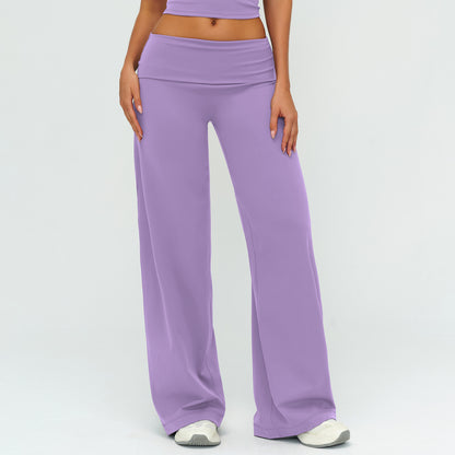 Pantalon à jambes larges — tissu respirant