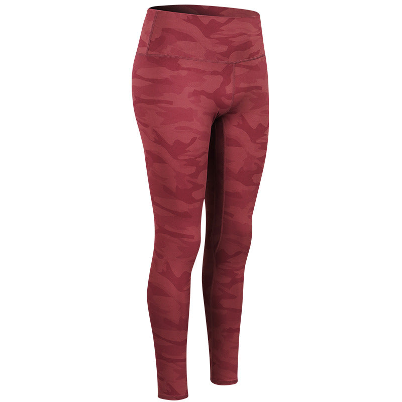 Pantalon de yoga camouflage — effet push-up et confort optimal