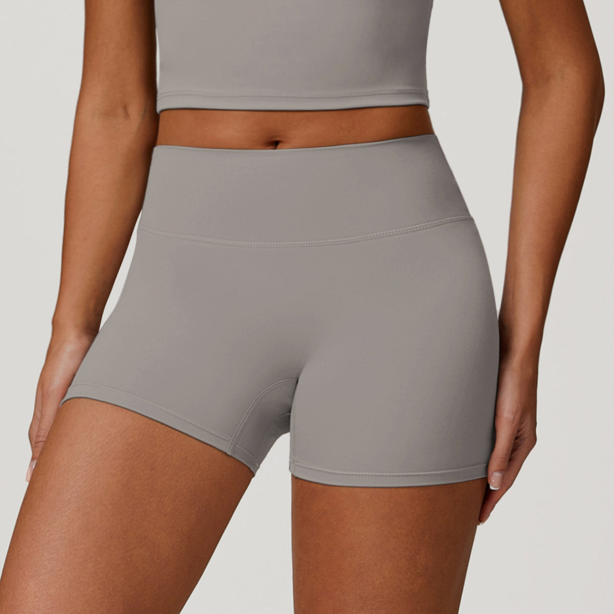 Short de sport femme — taille haute