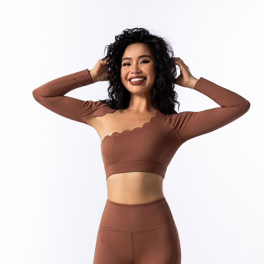 Haut de yoga asymétrique — Amincissant et confortable