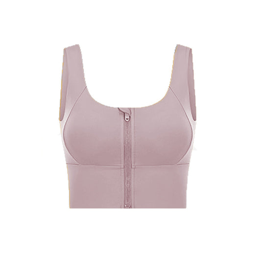 Soutien-gorge de sport zip — résistant et confortable