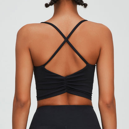 Soutien-gorge sport femme — confort et maintien avec dos croisé