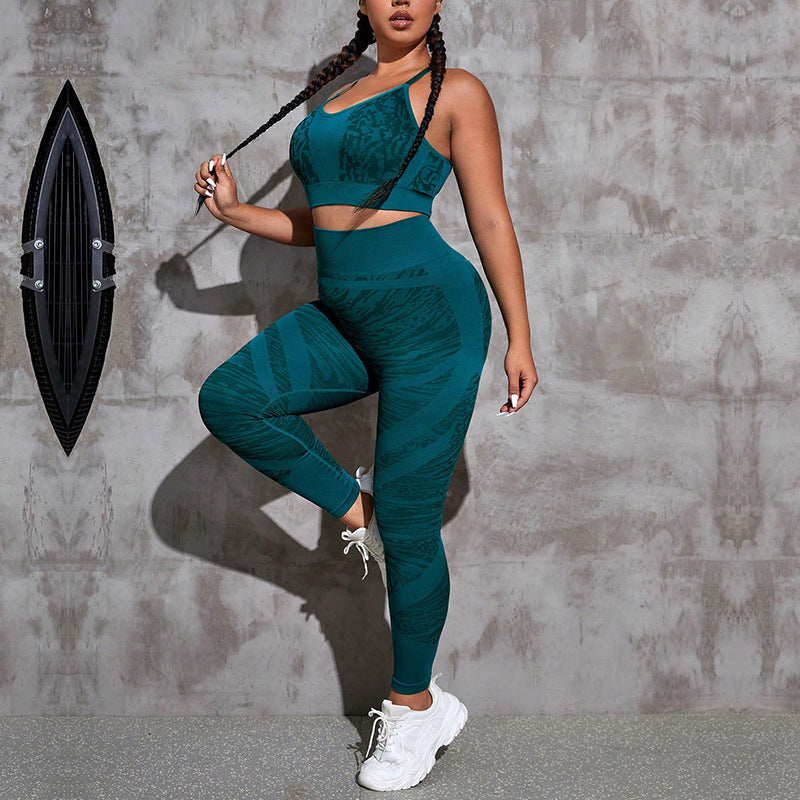 Ensemble de sport deux pièces femme — style européen, confortable