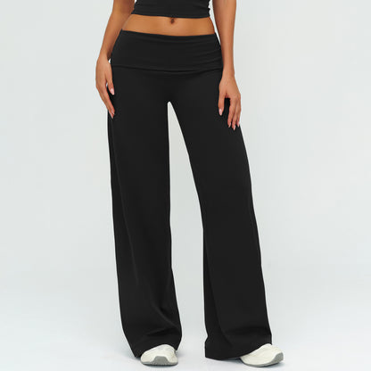 Pantalon à jambes larges — tissu respirant