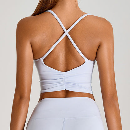 Soutien-gorge sport femme — confort et maintien avec dos croisé