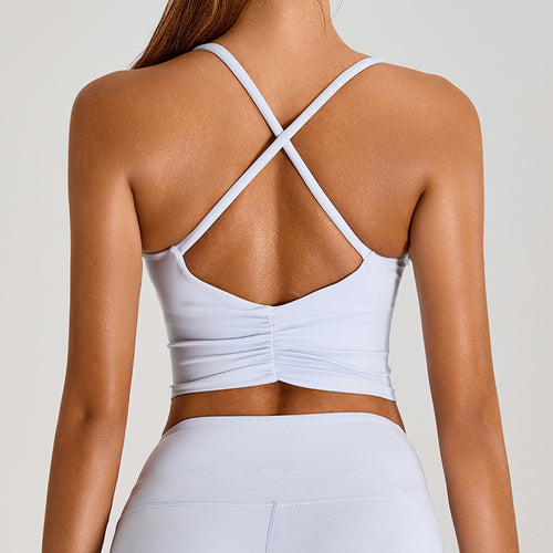 Soutien-gorge sport femme — confort et maintien avec dos croisé