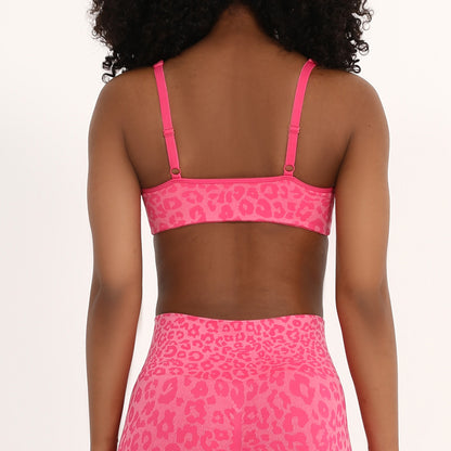Ensemble de yoga sans coutures — jacquard imprimé léopard, confort et style
