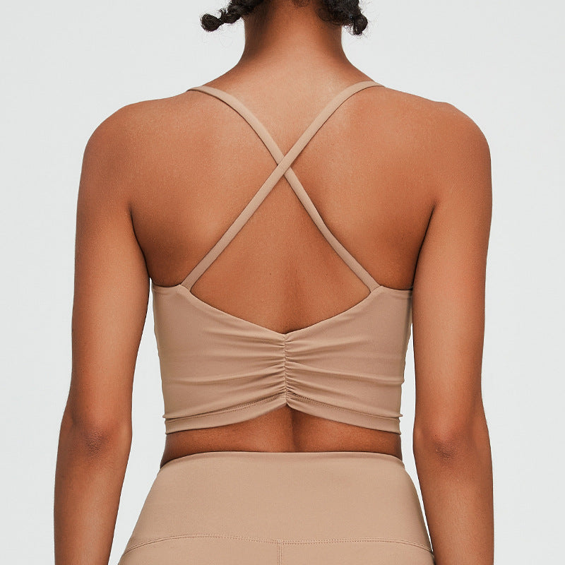 Soutien-gorge sport femme — confort et maintien avec dos croisé