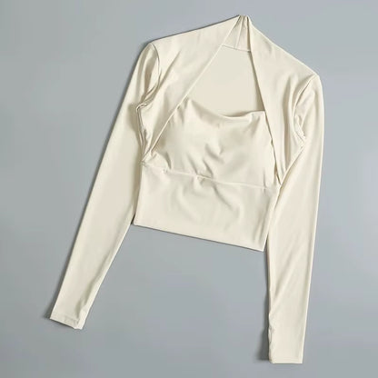 Haut de sport avec coussin de poitrine — Confort et soutien pour vos entraînements