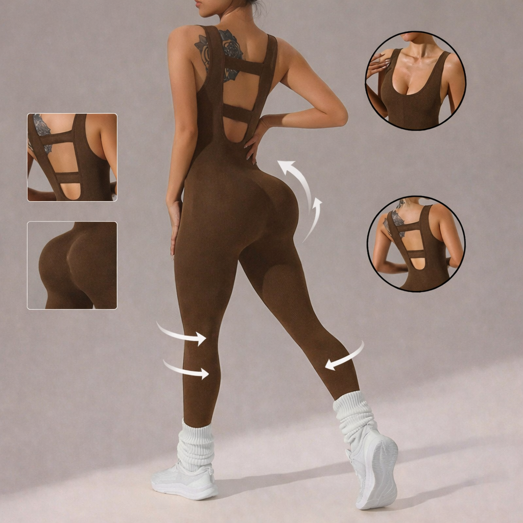 Combinaison de yoga sans coutures — douceur et maintien